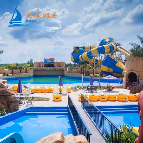 Kommerzielle Wasserpark-Ausrüstung, Glasfaser-Wasserpoolrutsche für Erwachsene